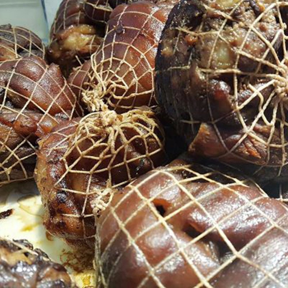 3 Meter Cotton Meat Net Ham Sausage Net Butcher's String Sausage Net Roll Hot Dog Net Sausage Packaging Tools Meat Cooking Tool