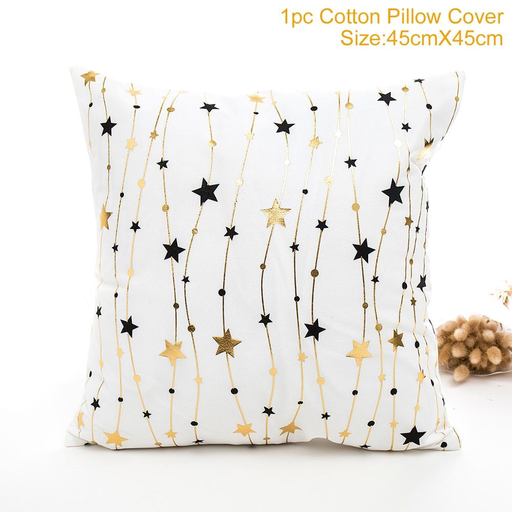 QIFU Cotton Linen Merry Christmas Cushion Covers 45x45cm Decorative Christmas Pi