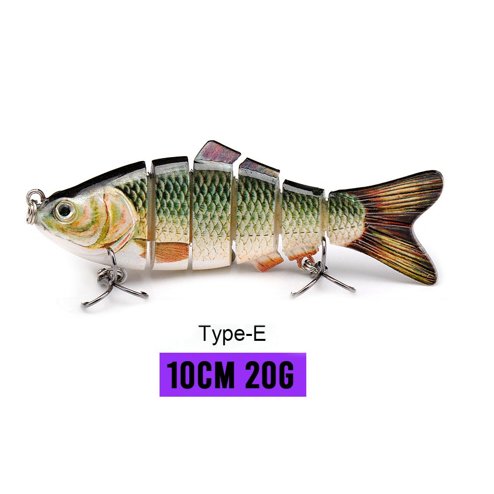 VTAVTA 10/14cm Sinking Wobblers Fishing Lures Jointed Crankbait Swimbait 8 Segment Hard Artificial Bait for Fishing Tackle Lure