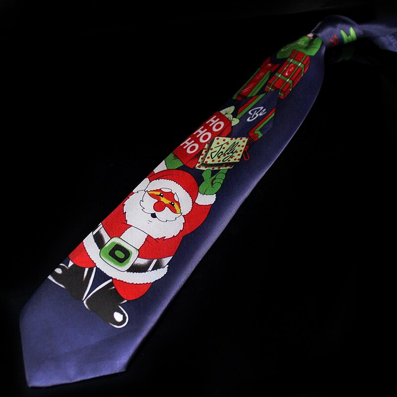 Novelty Design Christmas Ties Red Good Quality Printed Necktie Halloween Christmas Tree Snowman Elk Tie for Men Christmas
