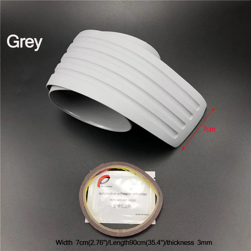 Universal 104*9cm 90*8cm Car Trunk Door Sill Plate Protector Rear Bumper Guard Rubber Mouldings Pad Trim Cover Strip Car Styling