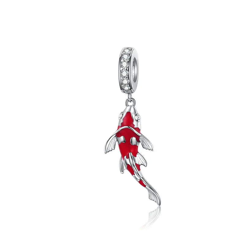 BISAER 925 Sterling Silver Couple Girl Boy Pendant Charm Pineapple Strawberry Dessert Beads for Women Bracelet DIY Fine Jewelry