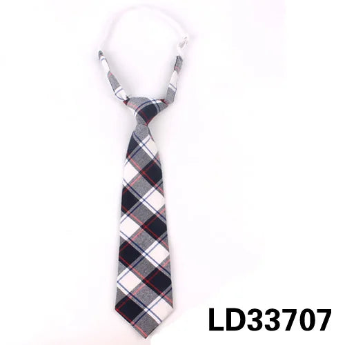Fashion Women Neck Tie for Christmas Cotton Boys Girls Ties Slim Plaid Necktie for Casual Novelty Tie Rubber Neckties