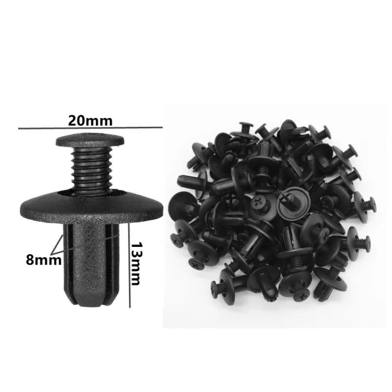 20Pcs 6mm 7mm 8mm 9mm 10mm 5mm Screw Plastic Fastener Bumper Fender Clip Buckle for Audi Toyota VW Buick Honda Renault Nissan