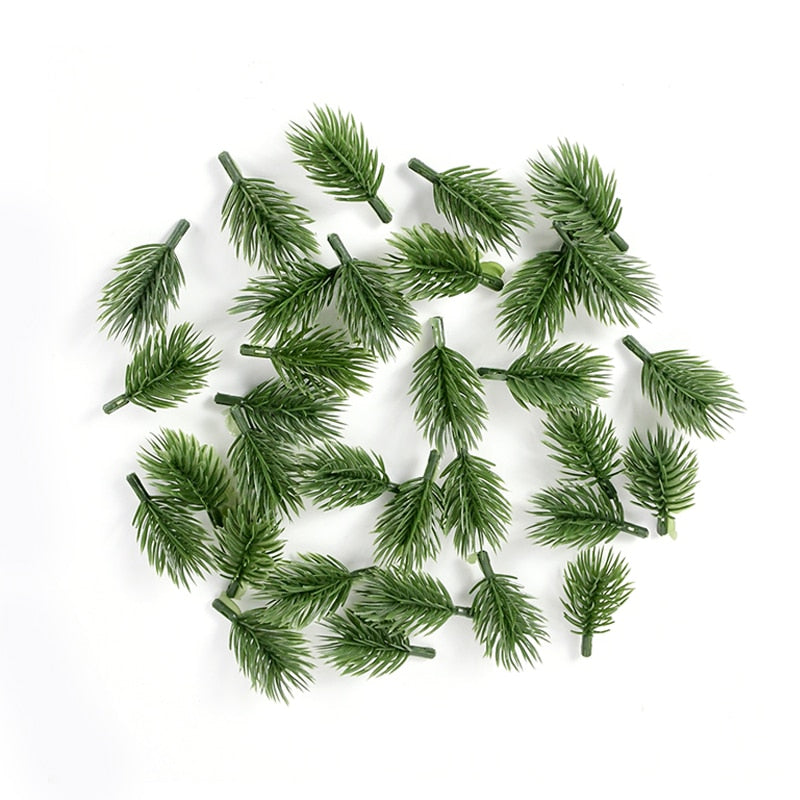 18cm Artificial Pine Branch Ornament Christmas Decoration Christmas Decorative Flower Xmas Decor Christmas Tree Accessories
