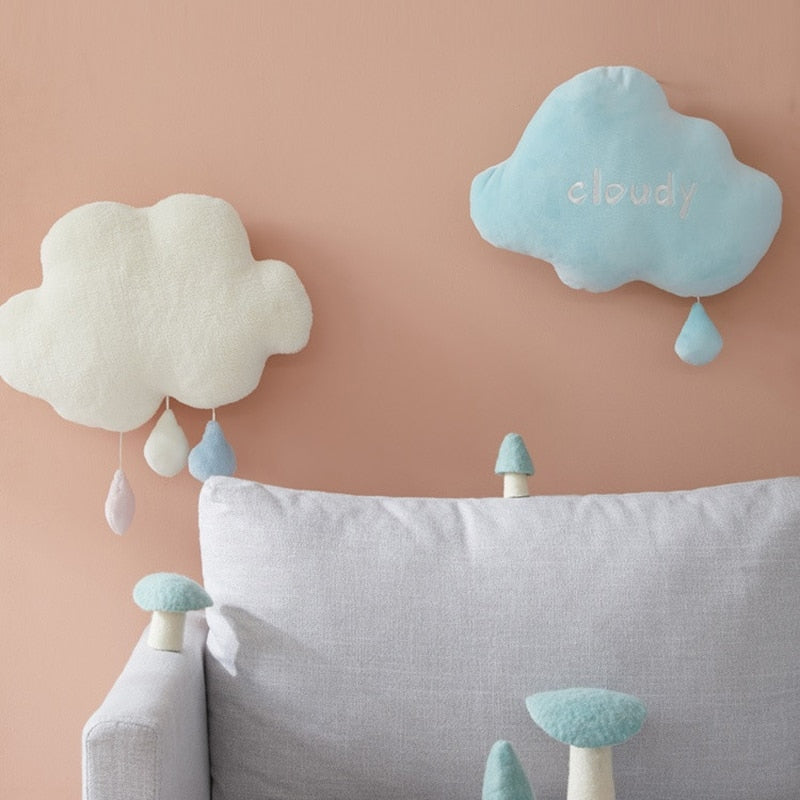 Cute Creative Rainbow Sun Cloud Plush Toy Stuffed Sun Cloudy Natural Weather Soft Doll Home Decoration Pillow Kids Toys