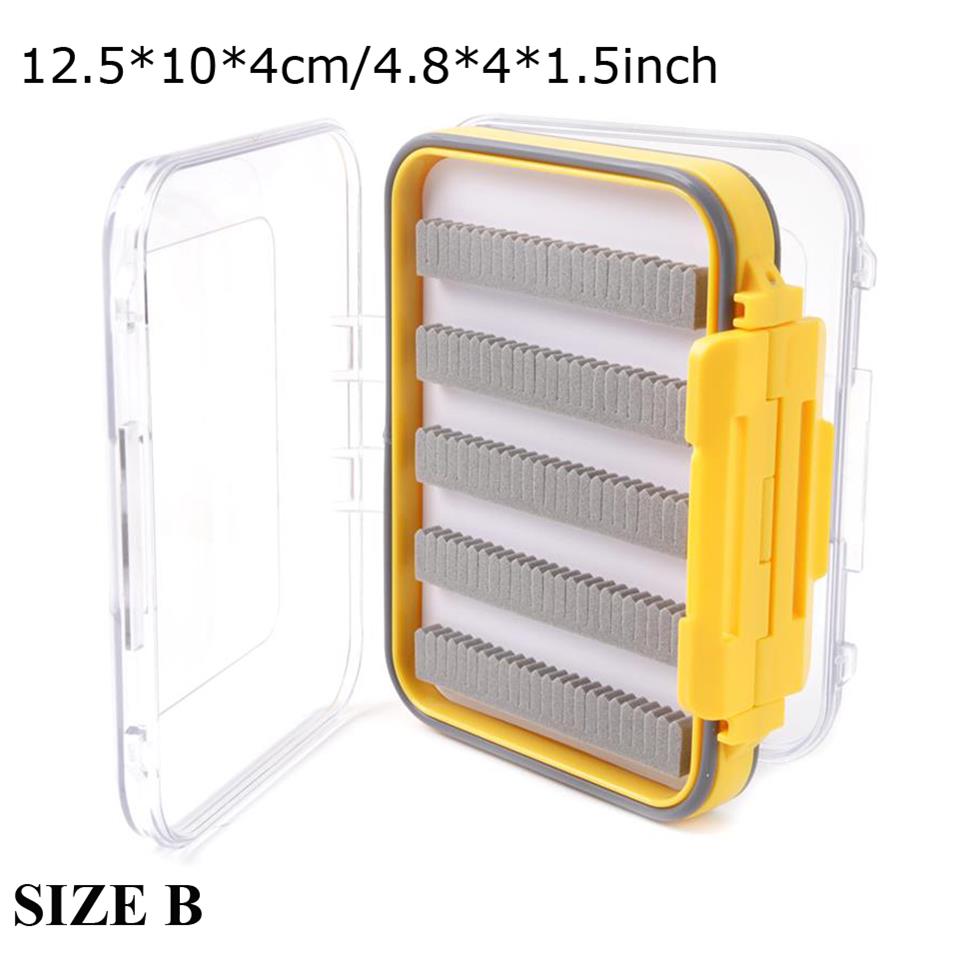 Maximumcatch Fly Box Waterproof Slit Foam High Density 4 Size Fly Fishing Tackle Box