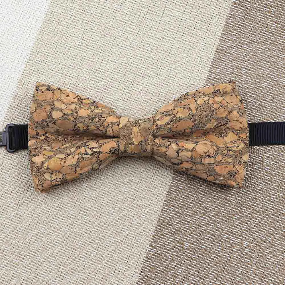 Fashion New Cork Wood Kids Bow Ties Novelty Handmade Fancy Bowtie Adjustable Butterfly Party School Children Accessories
