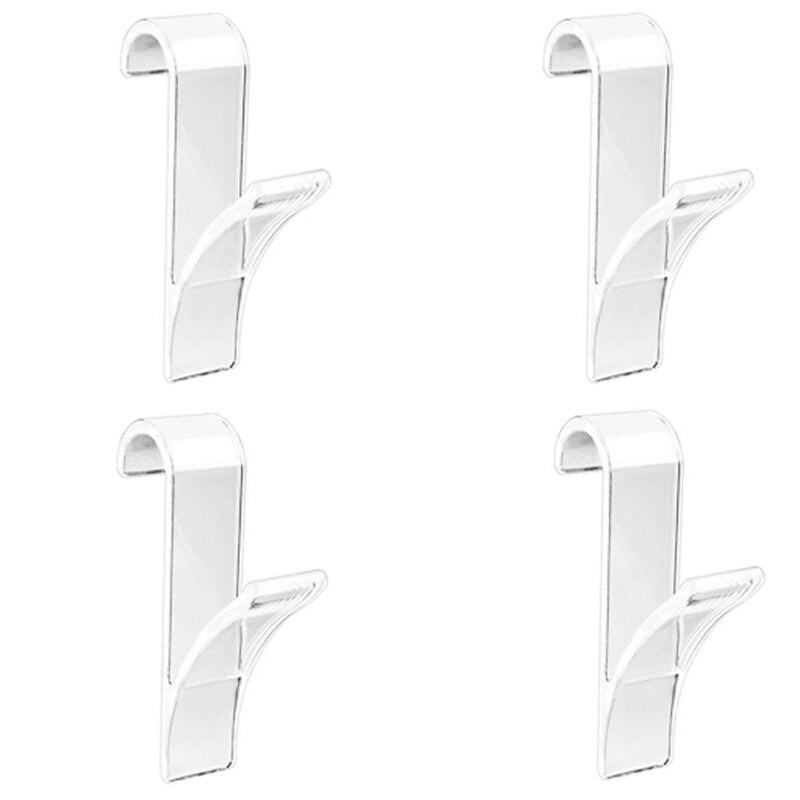 Kitchen Bathroom Hanger Clips Storage Racks White Clear Hanger Heated Towel Radi