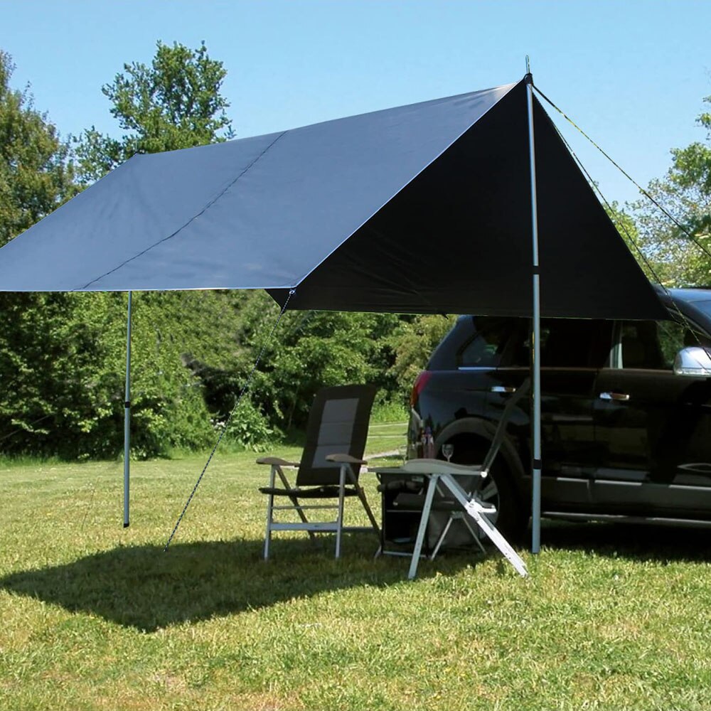 Silver Coating Waterproof Hammock Awning Canopy Tent Tarp Beach Camping Portable Pergola Sunshade Outdoor Camping Hiking Picnic