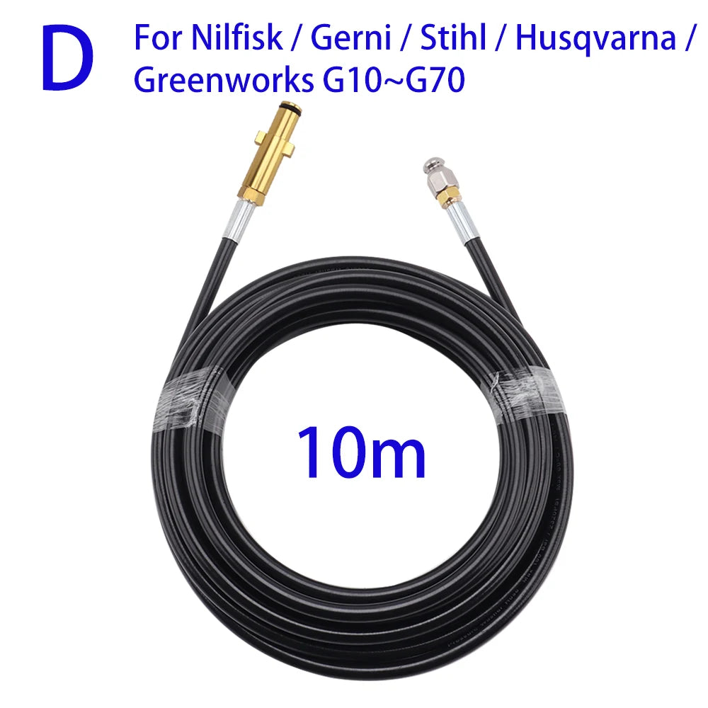 Sewer Drain Water Cleaning Hose Pipe Cleaner for Karcher Interskol Huter Hammer Nilfisk STIHL Bosch Lavor High Pressure Washer