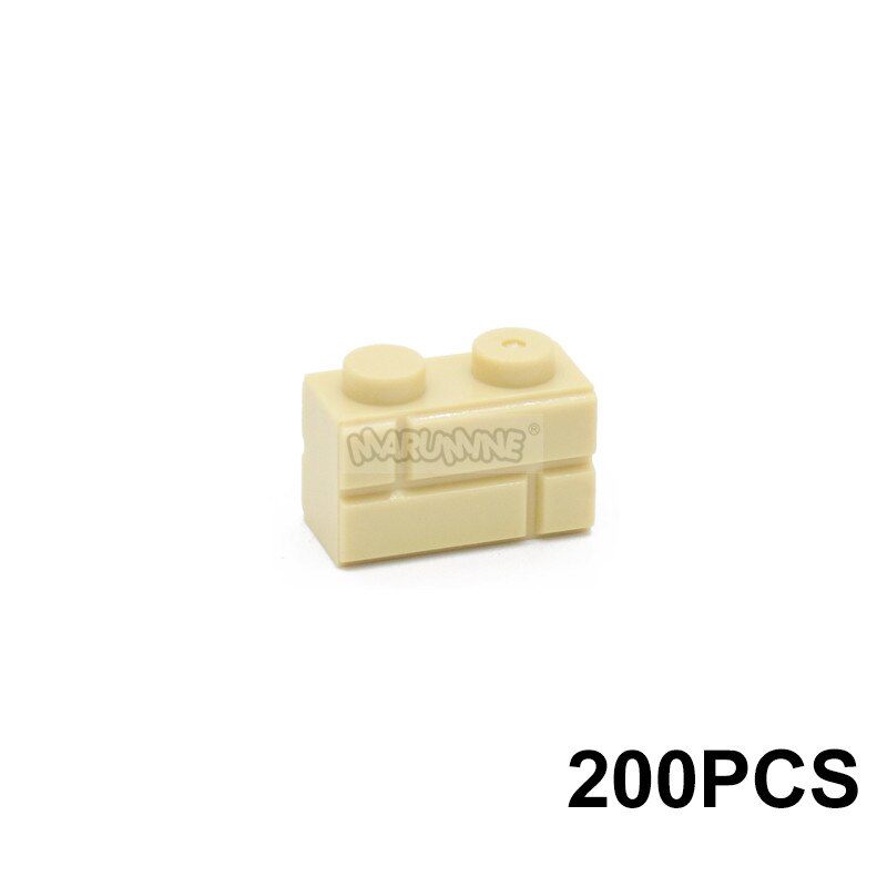 MARUMINE 150PCS 1x3 Wall Bricks Cube Idea Part House Build Block Parts 3622 Compatible Accessories DIY Assembly MOC Street View