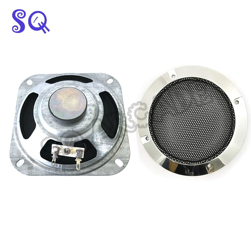 2pcs/Lot 4 Inch Silver Dynamic loudSpeaker Protective Grille Circle and Protective Black Iron Mesh DIY Decorative Arcade Cabinet