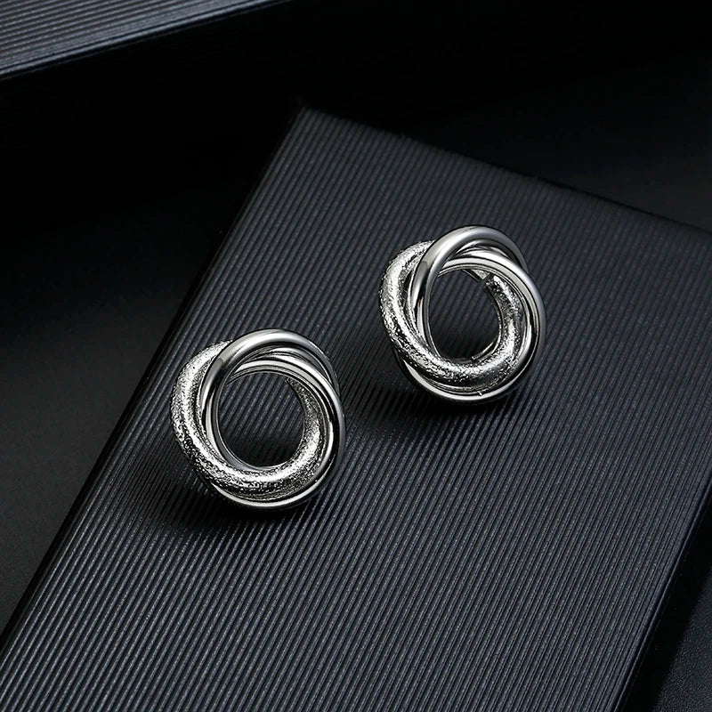 ZA Metal Maxi Statement Vintage Clip on Earrings Without Piercing for Women Earrings Party Jewelry