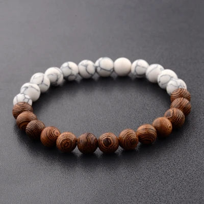 Men Bracelet Natural Moonstone Bead Tibetan Buddha Bracelet Chakra Lava Stone Diffuser Bracelets Men Jewelry