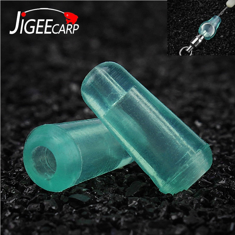JIGEECARP 10/30/50pcs Anti-Winding Carp Fishing Bean for Big Object Fish Float Stopper Line Bean Bobber Rig Fishing Accessories