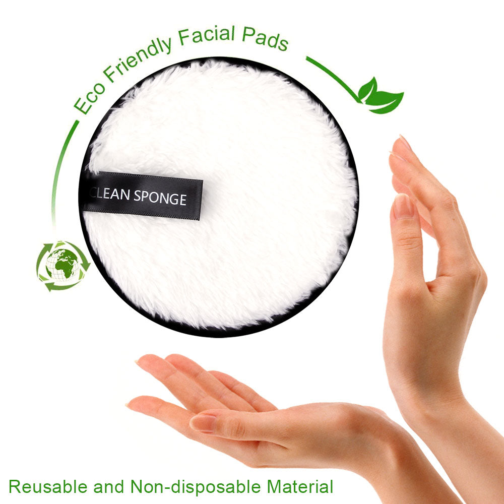 Makeup Remover Puff Reusable Make-Up Pads Washable Cleansing Cotton Microfiber Cloth Pad Skin Care Nail Art Cleaning Wipe Tools