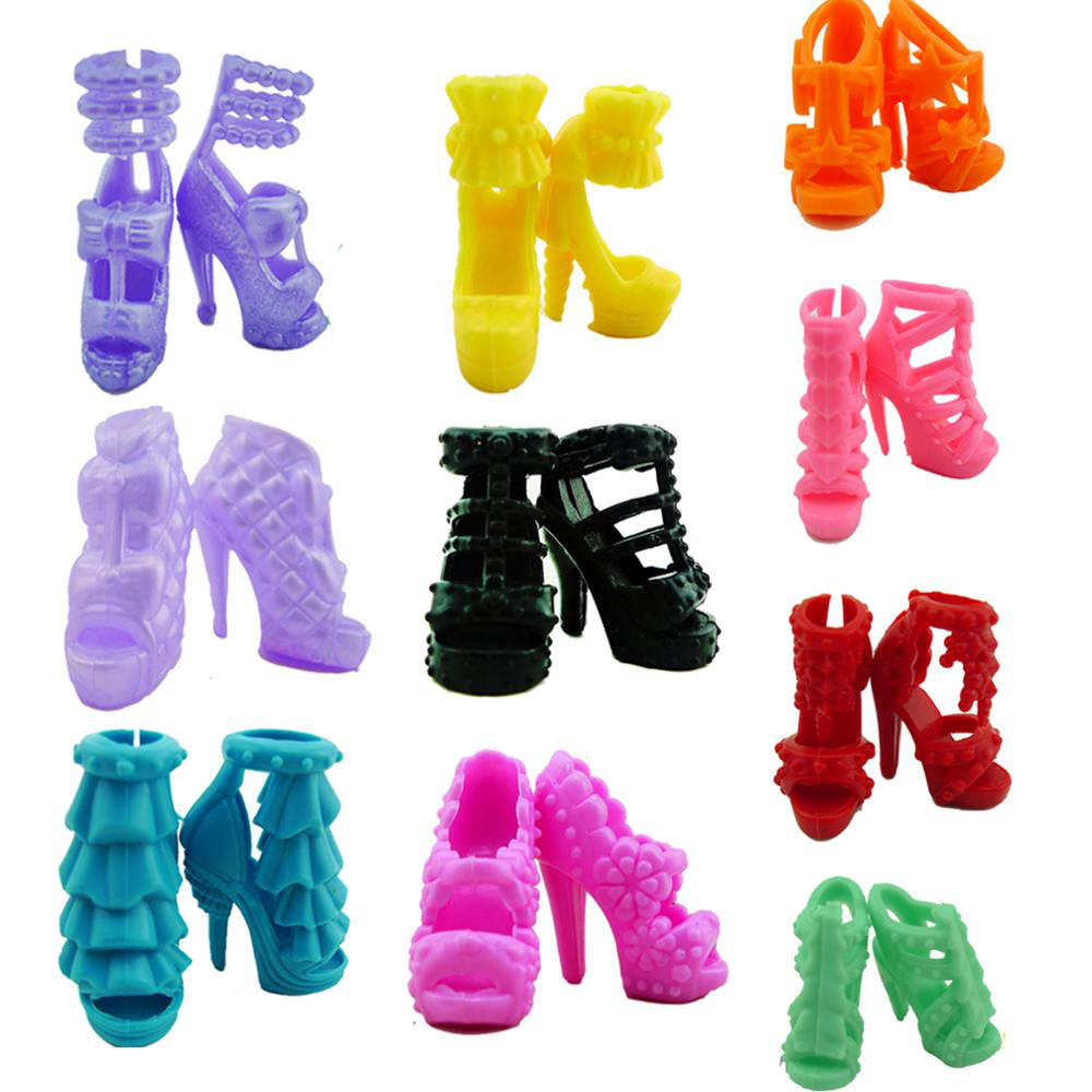 Mix Doll Accessories Option Shoes / Shoe Cabinet White Rack Storage Sofa Dresses Dollhouse Furniture for Barbie Doll