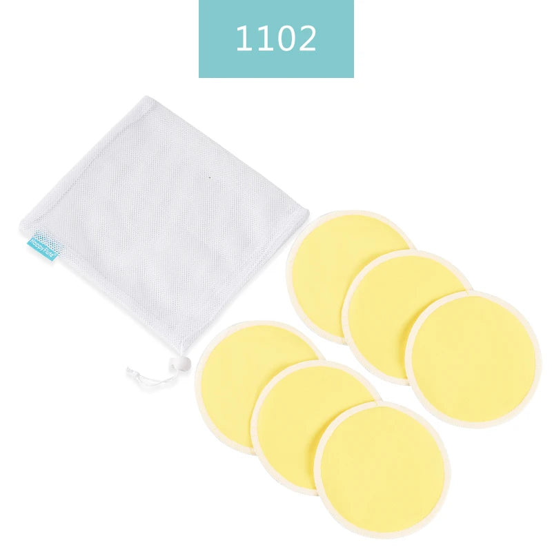 HappyFlute Super Absorbency Bamboo Nursing Pads Mum Use With Laundry Bag Waterproof Washable Feeding Pad Reusable Breast Pads