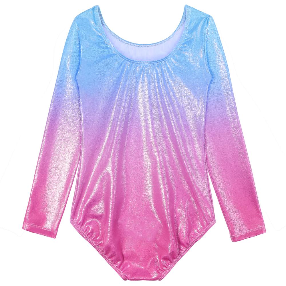 BAOHULU Toddler Teens Gymnastics Jumpsuit Long Sleeve Leotards for Girls Kids