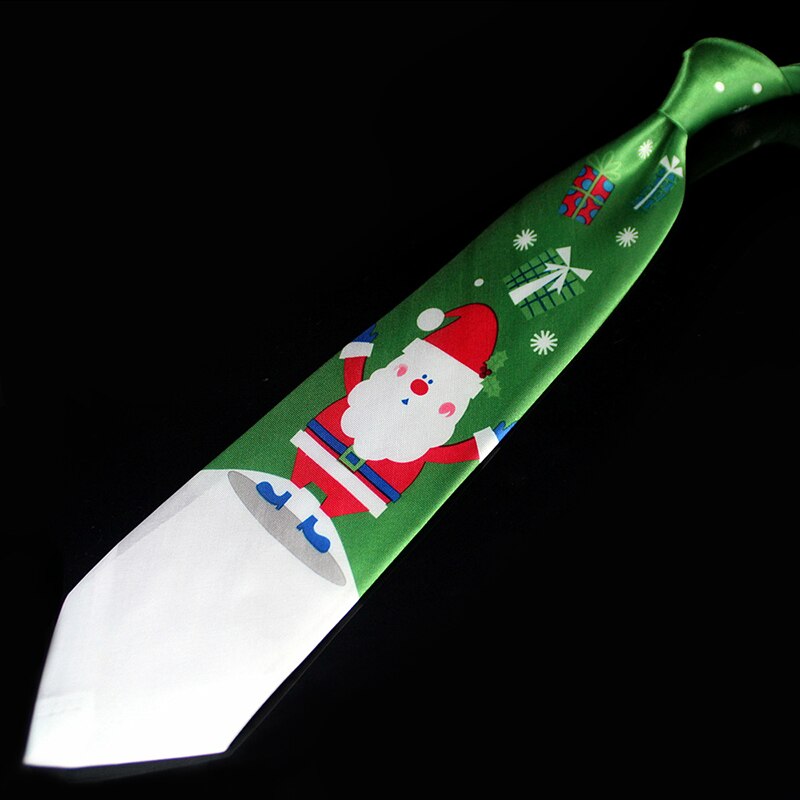 Novelty Design Christmas Ties Red Good Quality Printed Necktie Halloween Christmas Tree Snowman Elk Tie for Men Christmas