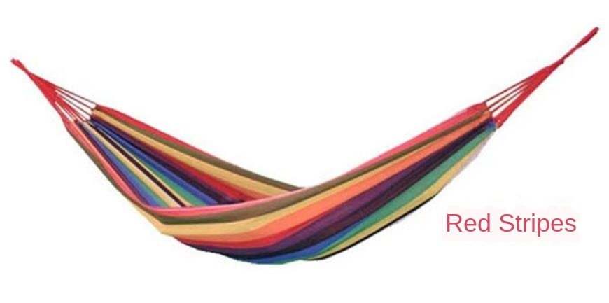 Double Thick Canvas Hammock Outdoor Indoor Balcony Swing Bedroom Dormitory Hammocks Tree Bed for 2 Persons