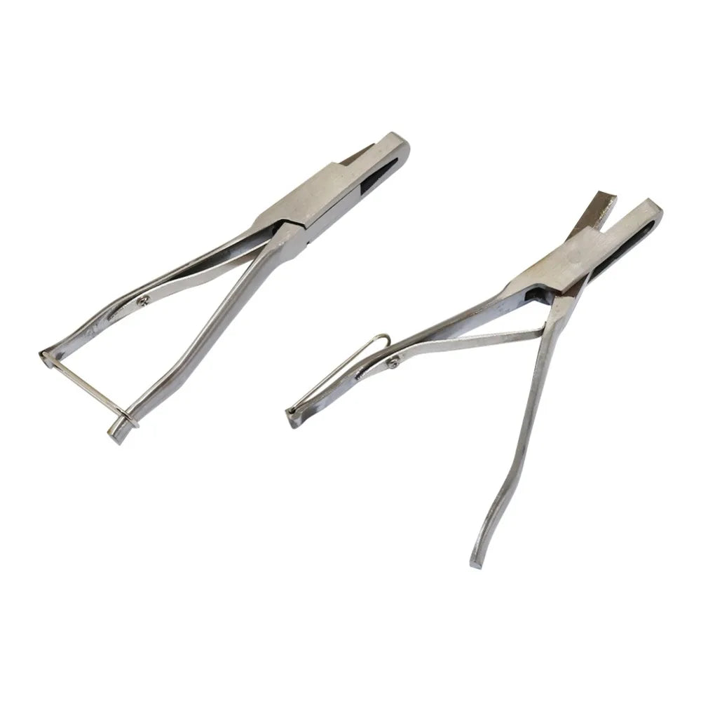 1 Pcs Stainless Steel U-Shaped and V-Shaped Ear Tongs Pliers Missing Pig Ear Tag Pliers Pig Equipment Farm Animals