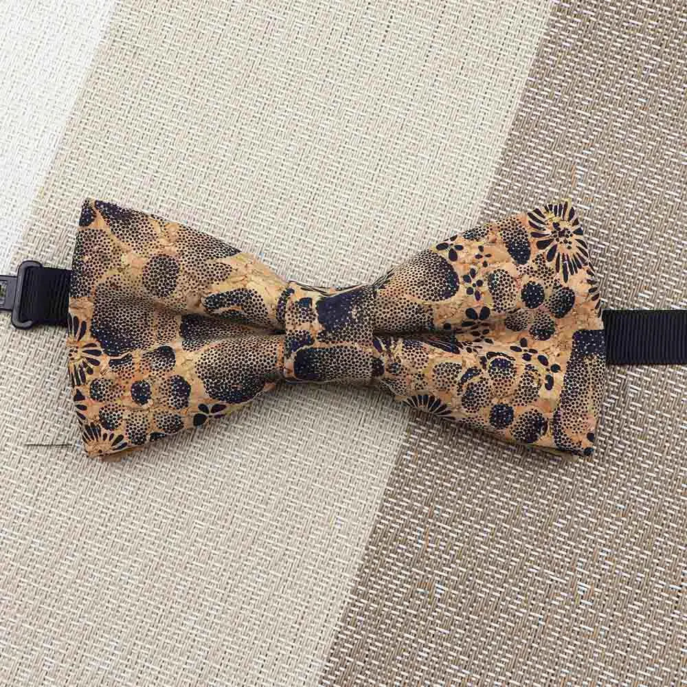 Fashion New Cork Wood Kids Bow Ties Novelty Handmade Fancy Bowtie Adjustable Butterfly Party School Children Accessories