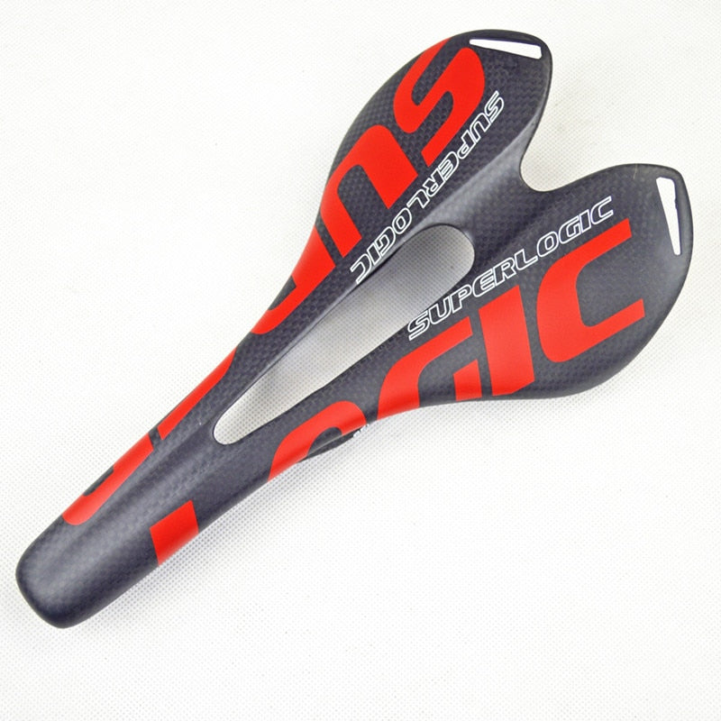 Superlogic 3K Full Carbon Fiber Bicycle Saddle Road MTB Bike Carbon Saddle Seat Matt Bike Cushion 275*143mm Cycling Parts
