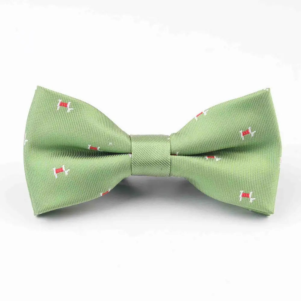 Plaid Children Bowtie Polester Bowties Baby Kid Kids Classical Pet Striped Butterfly Bow Tie Elk Bike Umbrella Dog Car