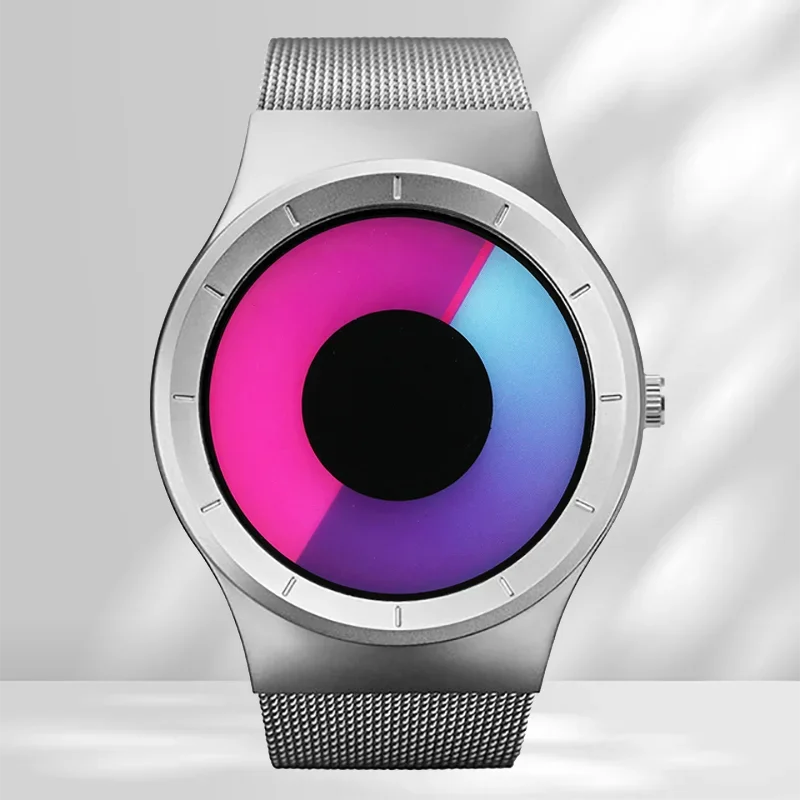 Creative Quartz Watches Men Top FASHION Brand Casual Stainless Steel Mesh Band Unisex Watch Clock Male Female Gentleman