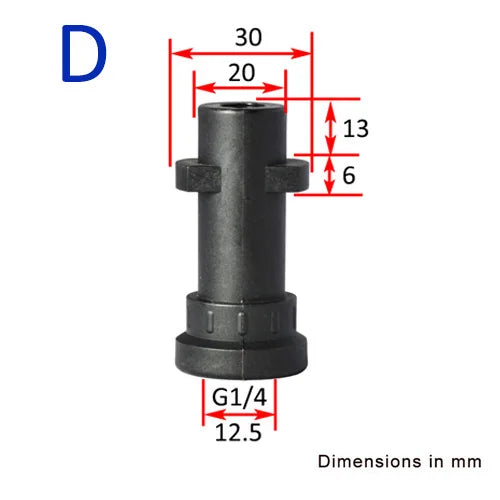 Snow Foam Lance Adapter Foam Gun Lance Nozzle Connector Foam Cannon Adapter for Karcher K2 K3 K4 K5 K6 K7 High Pressure Washer