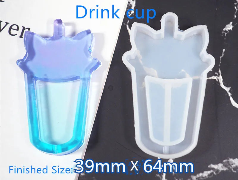 New Arrival Shaker Molds Milk Bottle UV Resin Epoxy Mold Magic Wand Oil Syringe Craft Tools