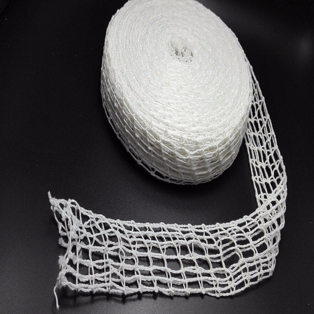3 Meter Cotton Meat Net Ham Sausage Net Butcher's String Sausage Net Roll Hot Dog Net Sausage Packaging Tools Meat Cooking Tool