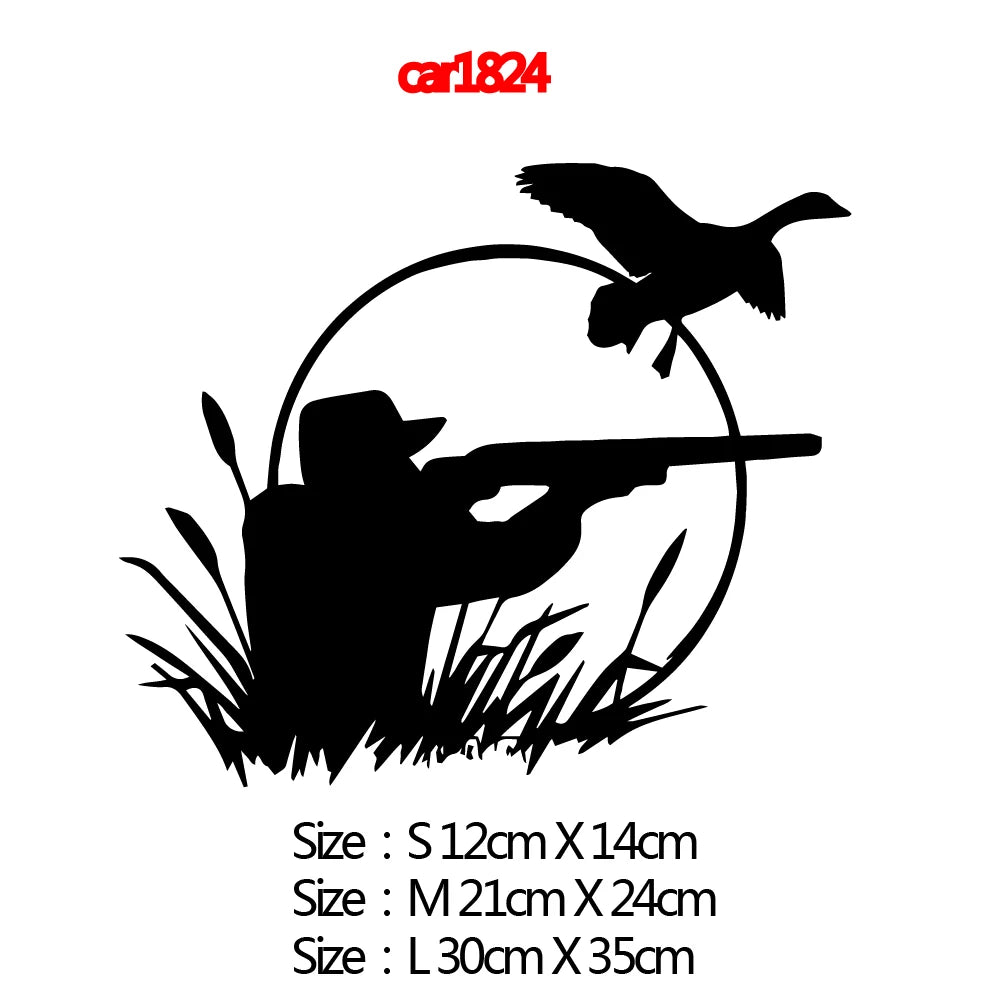Hunter Car Stickers Hunting Adventure Decal for Auto Body Cars Head Engine Cover Windows Decoration Wrap Vinyl