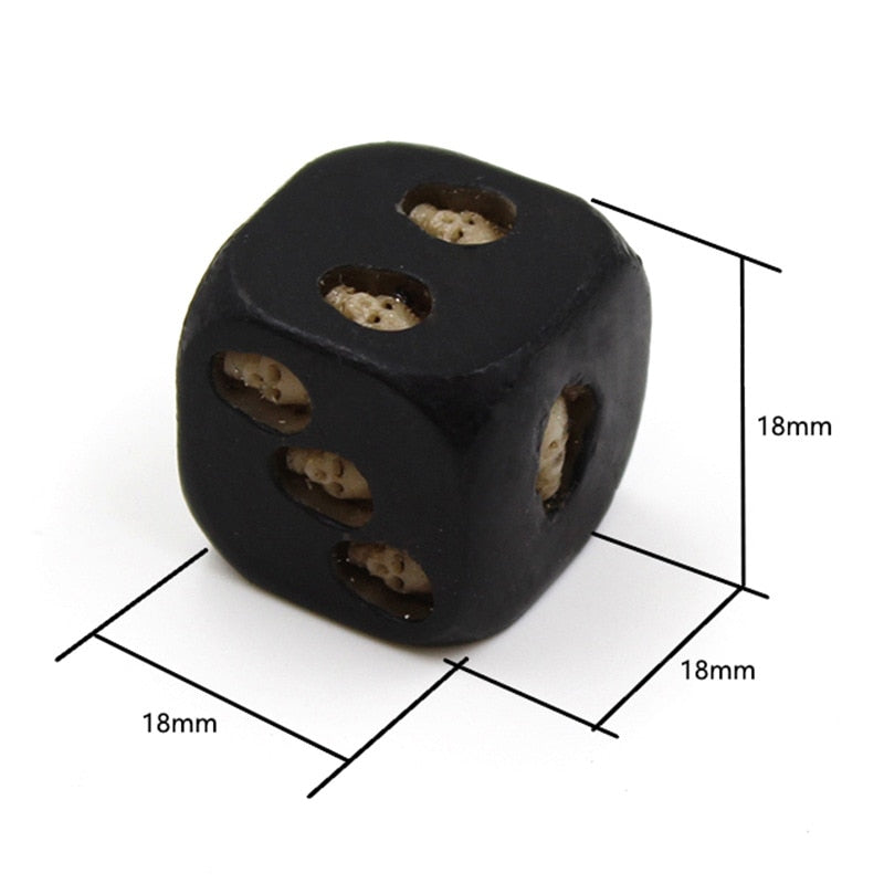 New 5pcs/Set 18mm Resin Skull Dice Statue Halloween Board Game Dice Office Desk Decor Toy Halloween Party Decoration