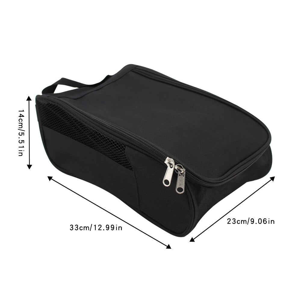 Portable Golf Shoes Bag Zipper Shoe Case Breathable Water Resistant Carrier Shoe Accessory Black Green Red Drop Ship