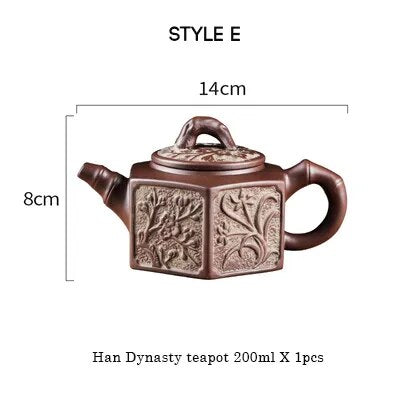 Yixing Raw Ore Household Teapot Handmade Large Capacity Tea Making Device Cerami