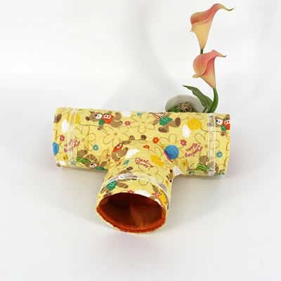 Mini Hamster Guinea Pig Tunnel Toy Pet Cages Hedgehog Tube Chinchilla House Cave Small Animals Pet Products Rat Mouse Funny Toy