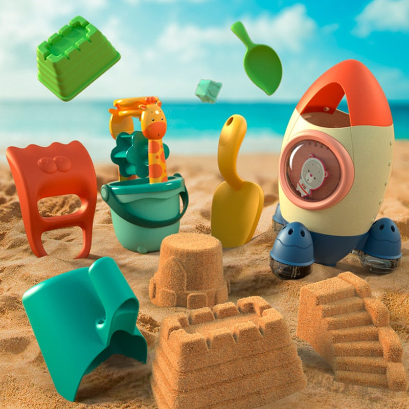 Summer Beach Toys for Kids Animal Model Seaside Beach Toys Digging Sand Tool With Shovel Water Game Play Swimming Bath Toys