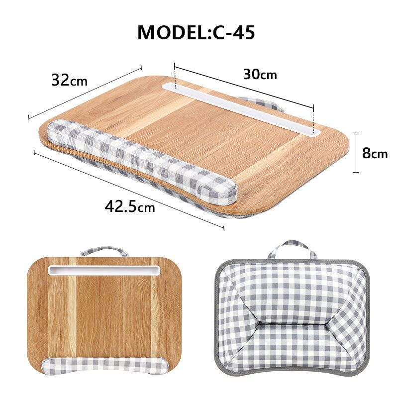 MUMUCC Lap Desk Multifunctional Pillow Soft Base Laptop Desk Office Furniture Sofa Stand Lazy Bed Desk Gaming Desk Laptop Stand
