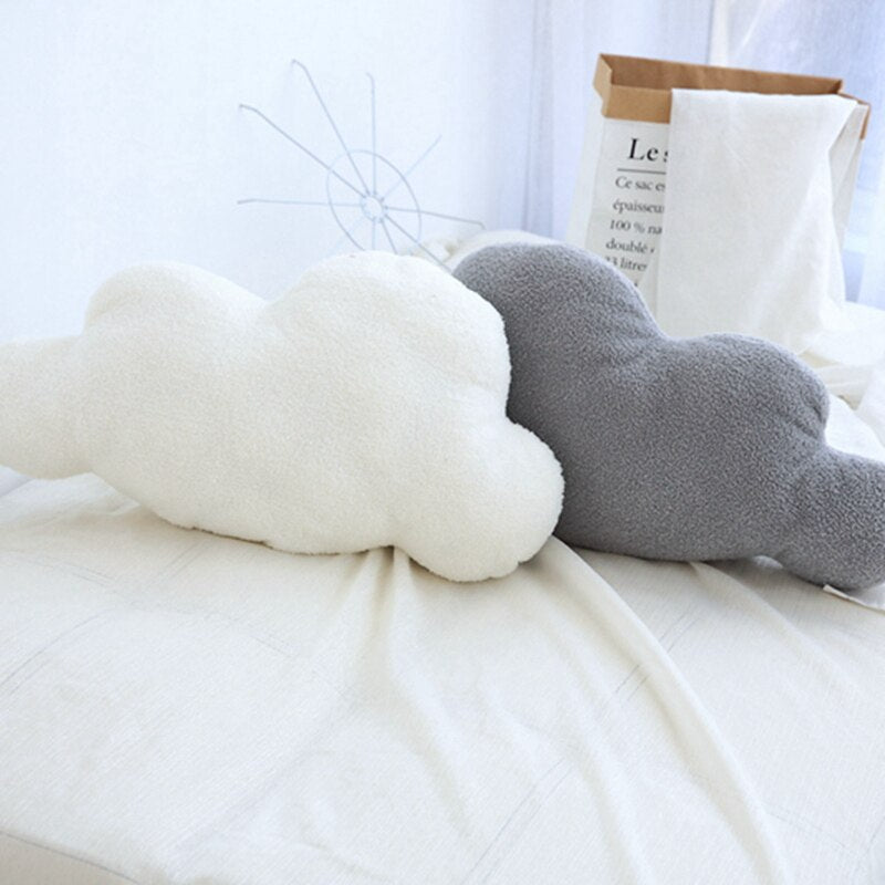 Cute 3 Sizes Cloud Shaped Pillow Cushion Stuffed Plush Toy Bedding Baby Room Home Decoration