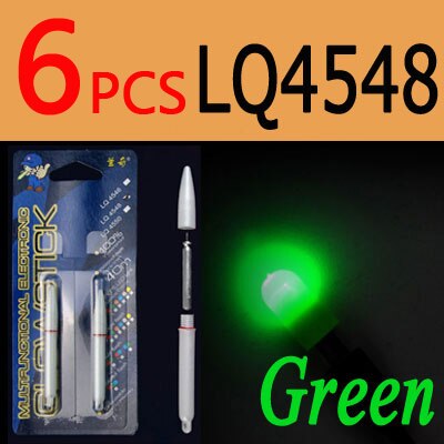 ICERIO 6PCS Electronic Light Sticks Night Fishing Float Rod Light Water Proof Fish Gathering Glow Lamp Lights Luminous Sticks