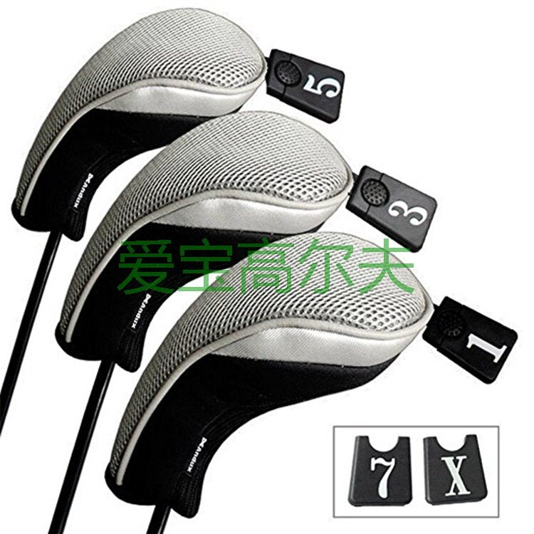 3Pcs/Set Club Heads Cover Soft Wood Golf Club Driver Headcovers Professinal Golf Head Covers Protect Set 5 Colors