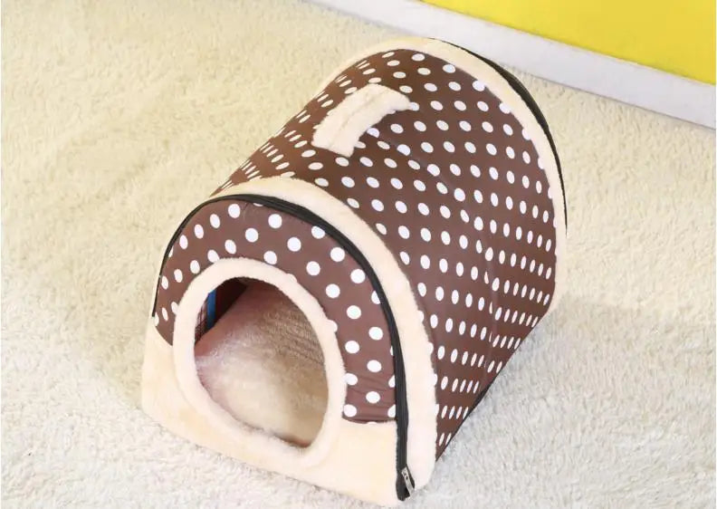 Large Pet Dog Bed Cat House Cave Comfortable Print Stars Kennel Mat for Pet Puppy Winter Summer Foldable Cat Bed Pet Supply