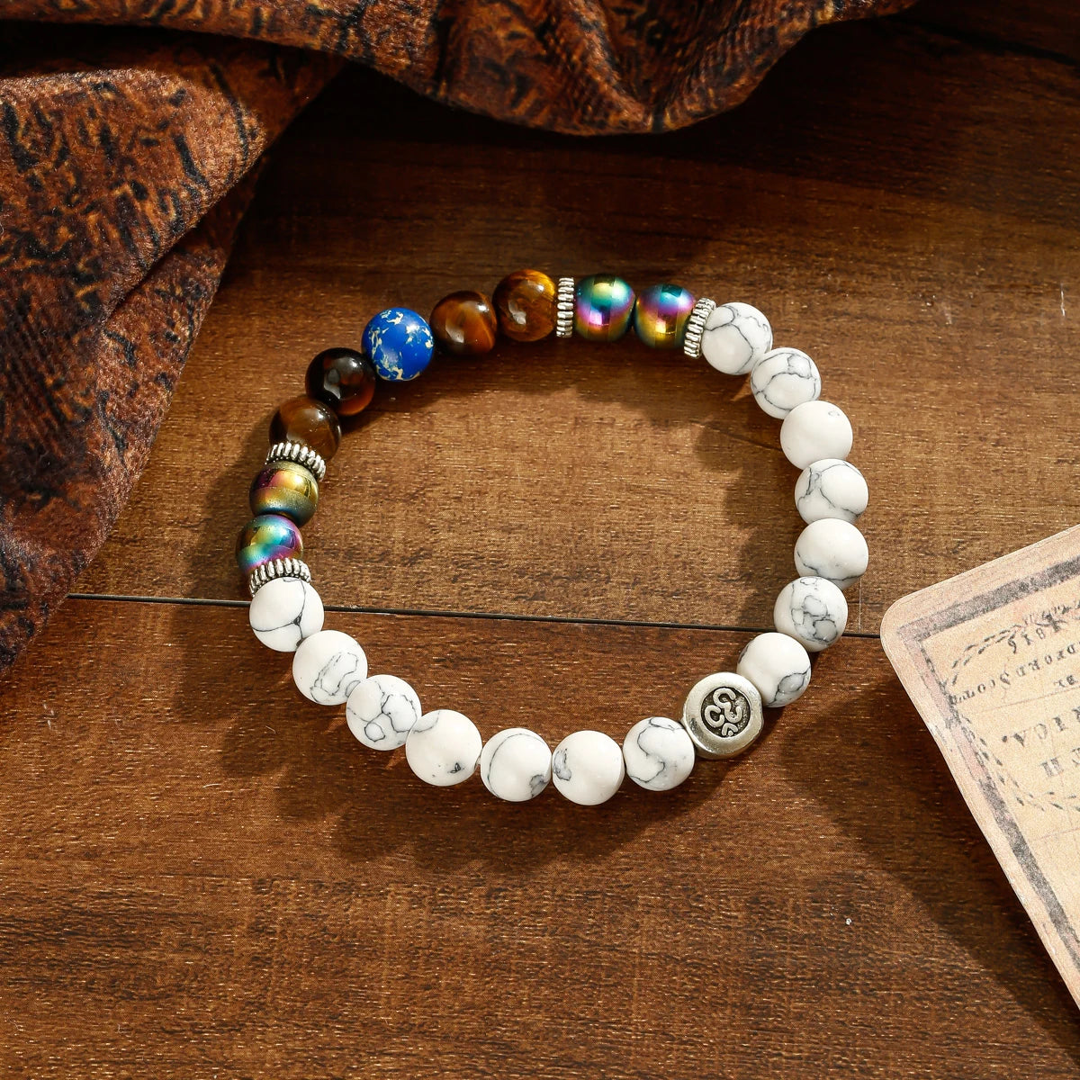 Buddhism Yoga Balance Bracelet Men Bileklik Black Matte Natural Stone Beads Bracelet for Women Braclet Jewelry AB216