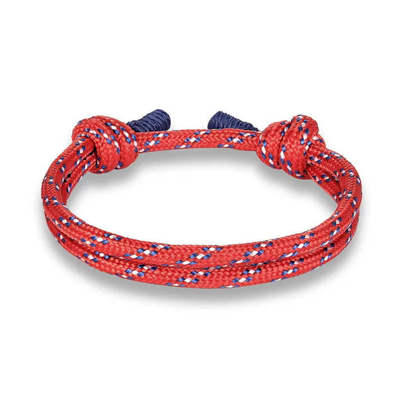 MKENDN New Arrival High Quality Braided Rope Multi-Layer Survival Bracelets Men Trendy Simple Coloful Male Braid Anklets Women