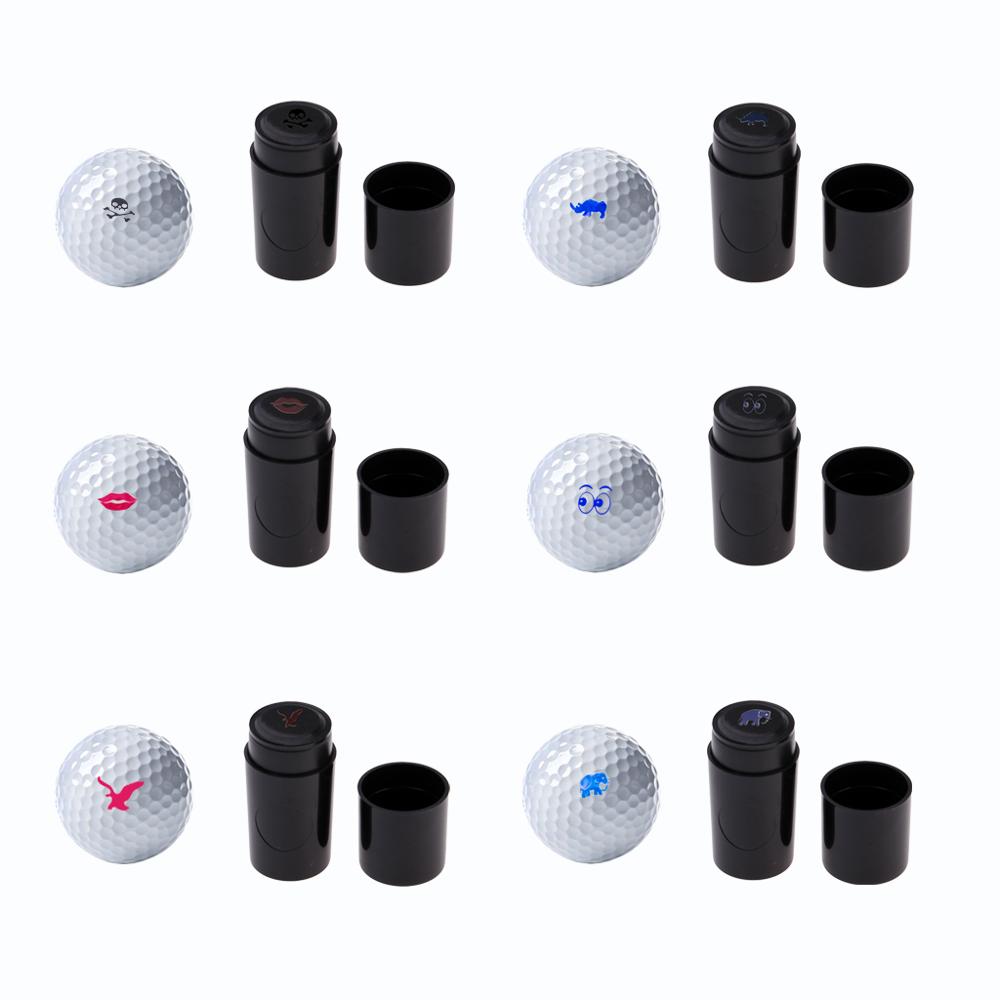 1 Pcs Golf Ball Stamps Colorfast Quick-Dry Long Lasting Stamper Balls Marker Impression Seal Golf Accessories