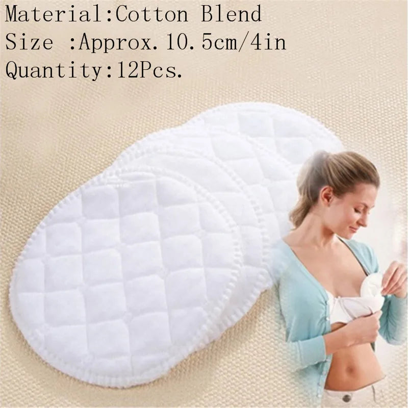 4/6/10/12pcs Washable Breathable Absorbency Breast Pads Anti-Overflow Maternity Nursing Pad Baby Feeding Breastfeeding Mom