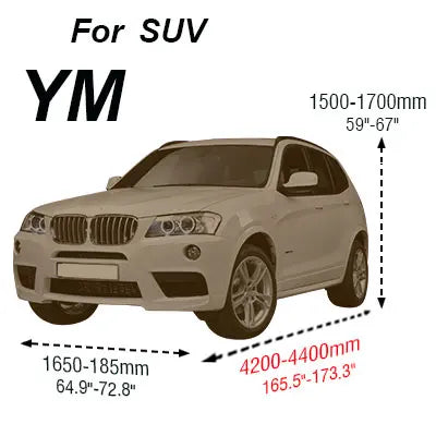Buildreamen2 Universal Car Cover Sunshade Rain Snow Dust Frost Resistant Car-Cover UV-Anti Sun Dustproof